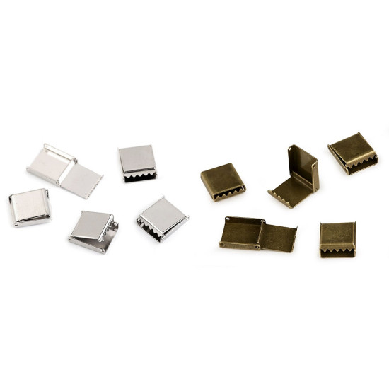 Końcówka do płaskiego sznurka 10 mm - Platyna (10 Sztuki) Końcówka do płaskiego sznurka 10 mm - Platyna (10 Sztuki)