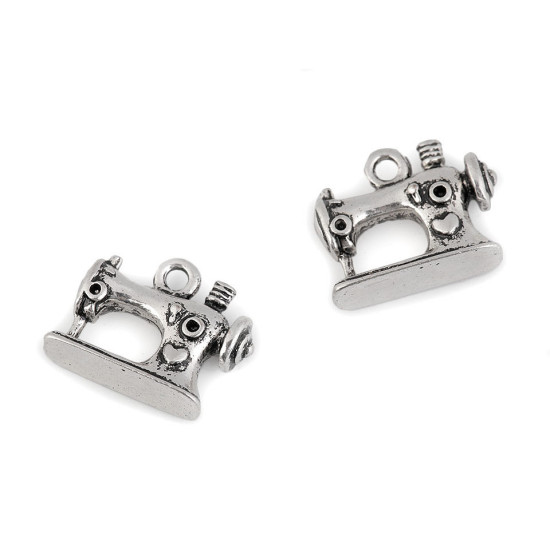 Anhänger nähmaschine 13x16 mm - Platine (4 Stücke) Anhänger nähmaschine 13x16 mm - Platine (4 Stücke)