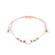 Shamballa bracelet pearl heart - Blue light (1 Piece)