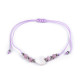 Shamballa bracelet pearl heart - Blue light (1 Piece)