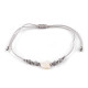 Shamballa bracelet pearl heart - Blue light (1 Piece)