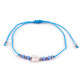 Shamballa bracelet pearl heart - Blue light (1 Piece)