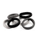 Elastic hair bands width lurex - Powder (1 Card)