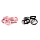 Elastic hair bands width lurex - Powder (1 Card)