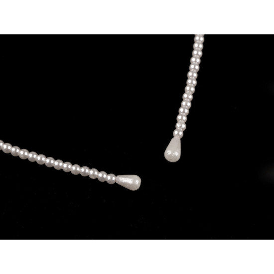 Single row pearl headband - Pearl (1 Piece)