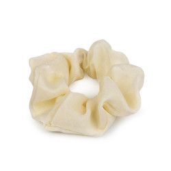 Gumka scrunchie do włosów - Kremowyjasny (1 Sztuka)