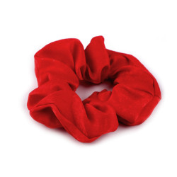 Gumka scrunchie do włosów - Czerwony (1 Sztuka)