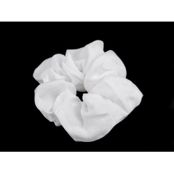 Gumka scrunchie do włosów - White (1 Sztuka)