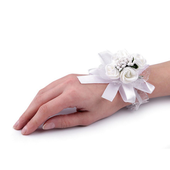 Bransoletka dla druhny i świadkowej - White (1 Sztuka) Bransoletka dla druhny i świadkowej - White (1 Sztuka)