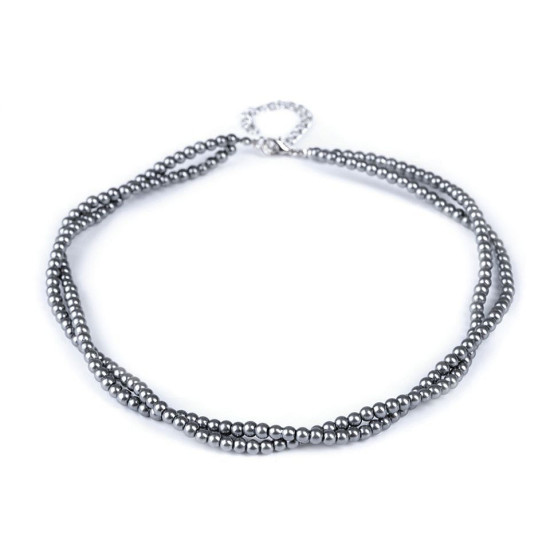 Imitation pearl necklace - Red (12 Pieces)