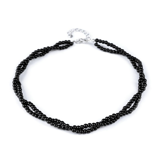 Imitation pearl necklace - Red (12 Pieces)