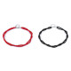 Imitation pearl necklace - Red (12 Pieces)