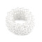 Chouchou extensible avec fausses perles - Blanc (1 Pièce)