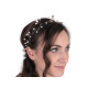 Accesoriu de păr cu perle - Auriu (1 Bucată)