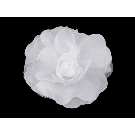 Brosche / verzierung rose ø10 cm - Rot (5 Stücke)