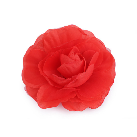 Brosche / verzierung rose ø10 cm - Rot (5 Stücke)