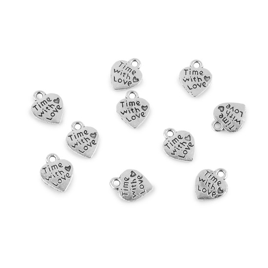 Anhänger herz 10 x 12 mm - Platine (10 Stücke) Anhänger herz 10 x 12 mm - Platine (10 Stücke)