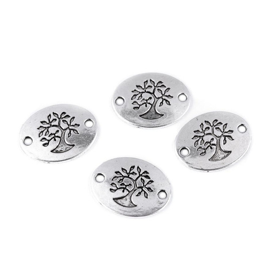 Felvarrható darab az élet fája 17x22 mm köztes - Platina (4 Darabok) Felvarrható darab az élet fája 17x22 mm köztes - Platina (4 Darabok)