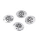 Felvarrható darab az élet fája 17x22 mm köztes - Platina (4 Darabok) Felvarrható darab az élet fája 17x22 mm köztes - Platina (4 Darabok)