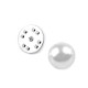 Perełka ozdobna / broszka / pins - White (1 Sztuka) Perełka ozdobna / broszka / pins - White (1 Sztuka)
