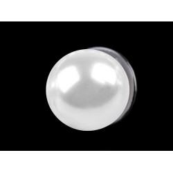 Perełka ozdobna / broszka / pins - White (1 Sztuka)
