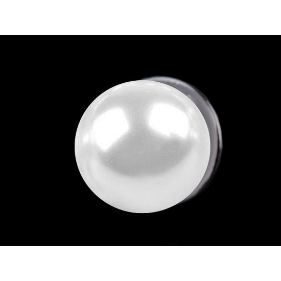 Perełka ozdobna / broszka / pins - White (1 Sztuka) Perełka ozdobna / broszka / pins - White (1 Sztuka)