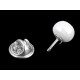 Perełka ozdobna / broszka / pins - White (1 Sztuka) Perełka ozdobna / broszka / pins - White (1 Sztuka)