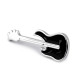 Broszka / pins gitara, samolot - Platyna (6 Sztuki)