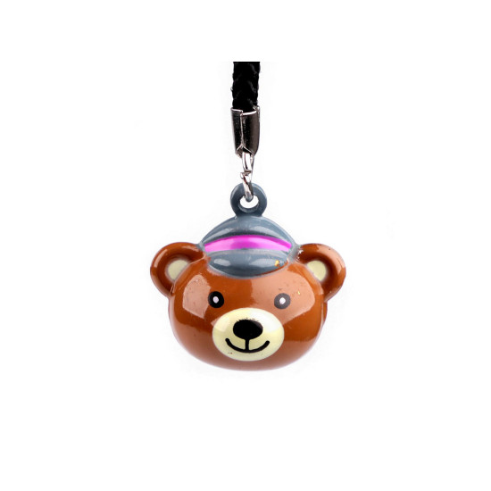 Fityegő kulcsra csengettyű, pingvin, panda, smajli, egér, majom - Fehér (1 Darab) Fityegő kulcsra csengettyű, pingvin, panda, smajli, egér, majom - Fehér (1 Darab)