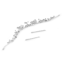 Accesoriu de păr cu strasuri - Cristal (1 Bucată)