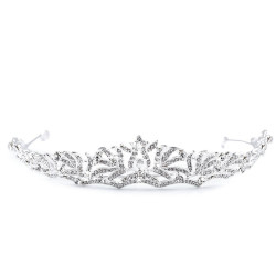 Diadem / tiara sztrasowa - Crystal (1 Sztuka)