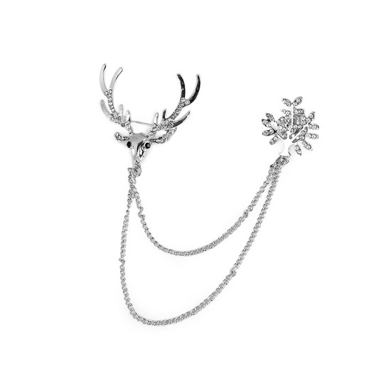 Broszka / ozdobne zapięcie z szlifowanymi kamyczkami skrzydło, kwiatek - Crystal (12 Sztuki) Broszka / ozdobne zapięcie z szlifowanymi kamyczkami skrzydło, kwiatek - Crystal (12 Sztuki)
