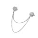 Broszka / ozdobne zapięcie z szlifowanymi kamyczkami skrzydło, kwiatek - Crystal (12 Sztuki) Broszka / ozdobne zapięcie z szlifowanymi kamyczkami skrzydło, kwiatek - Crystal (12 Sztuki)