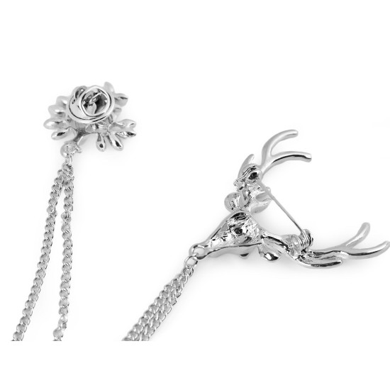 Broszka / ozdobne zapięcie z szlifowanymi kamyczkami skrzydło, kwiatek - Crystal (12 Sztuki) Broszka / ozdobne zapięcie z szlifowanymi kamyczkami skrzydło, kwiatek - Crystal (12 Sztuki)