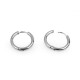 Orecchini creoli in acciaio inox - Argento (1 Paio)