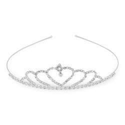 Diadem / tiara sztrasowa - Crystal (1 Sztuka)