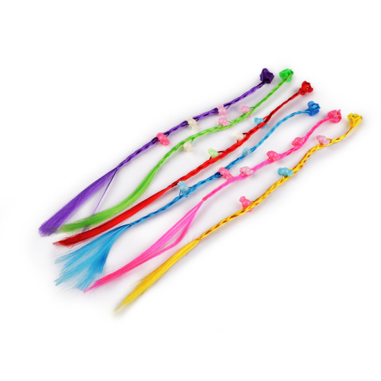 Dopinki warkoczyki / pasemka z koralikami - Mix (12 Sztuki) Dopinki warkoczyki / pasemka z koralikami - Mix (12 Sztuki)