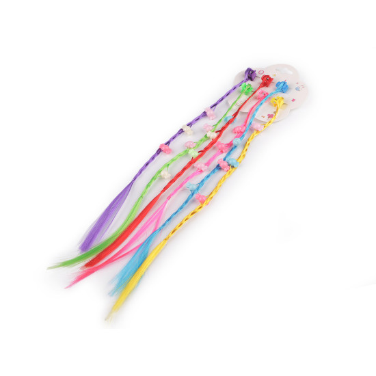 Dopinki warkoczyki / pasemka z koralikami - Mix (12 Sztuki) Dopinki warkoczyki / pasemka z koralikami - Mix (12 Sztuki)