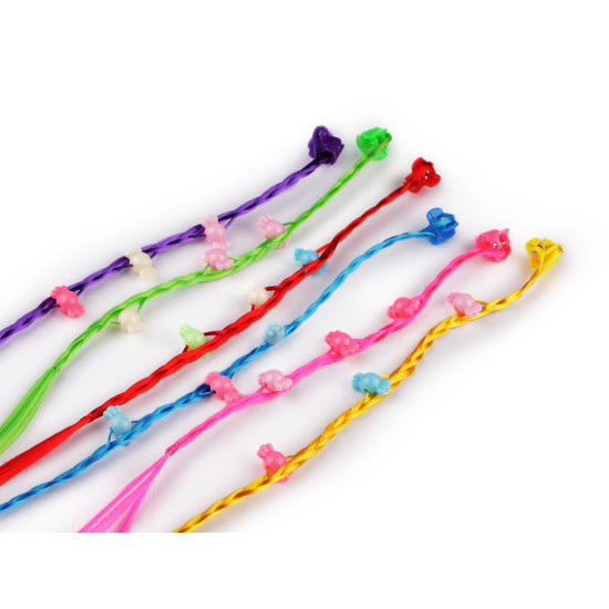 Dopinki warkoczyki / pasemka z koralikami - Mix (12 Sztuki) Dopinki warkoczyki / pasemka z koralikami - Mix (12 Sztuki)