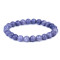 Bracelet made of minerals, quartz with sodalite - Violet lilac (1 Piece)
