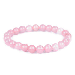 Mineral beads bracelet rose quartz - Rose quartz (1 Piece)