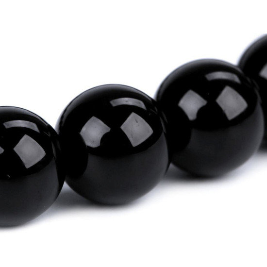 Mineral beads bracelet onyx - Onyx (1 Piece) Mineral beads bracelet onyx - Onyx (1 Piece)