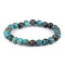 Armband aus mineralien, chrysokoll - Türkis (1 Stück)