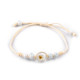 Shamballa bracelet with beads and flower - Green light (1 Piece) Shamballa bracelet with beads and flower - Green light (1 Piece)