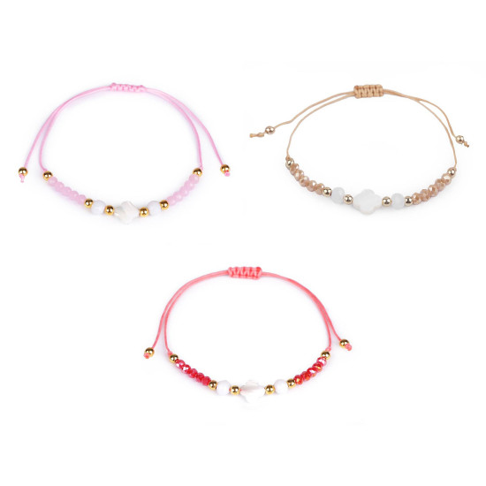 Shamballa bracelet with beads - Mix variations (24 Pieces) Shamballa bracelet with beads - Mix variations (24 Pieces)