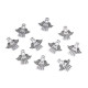 Pendant / charm angel 27x28 mm - Platinum (2 Pieces)