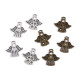 Pendant / charm angel 27x28 mm - Platinum (2 Pieces)