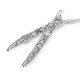 Forbici per spille, con strass - Oro (2 Pezzi) Forbici per spille, con strass - Oro (2 Pezzi)