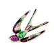 Broche de pedrería - golondrina - Verde claro (1 Pieza) Broche de pedrería - golondrina - Verde claro (1 Pieza)