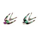Broche de pedrería - golondrina - Verde claro (1 Pieza) Broche de pedrería - golondrina - Verde claro (1 Pieza)